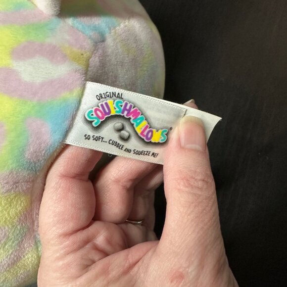 Squishmallows Soraya Cat Leopard Cheetah Unicorn Caticorn Tie Dye Plush 8" EUC - Picture 3 of 3